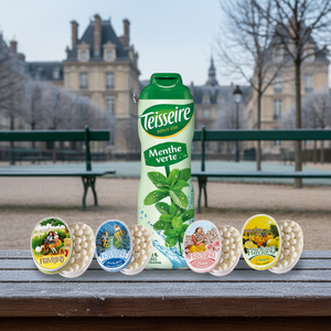 Combo: 4 Anis de Flavigny y 1 jarabe de menta Teisseire Combo: 4 Anis de Flavigny y 1 jarabe de menta Teisseire