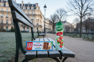 Combo: Jarabe de fresa Teisseire y galletas Petit Écolier Combo: Jarabe de fresa Teisseire y galletas Petit Écolier