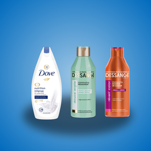 Combo: 2 champus Dessange arcilla y color & 1 crema de ducha Dove Combo: 2 champus Dessange arcilla y color & 1 crema de ducha Dove
