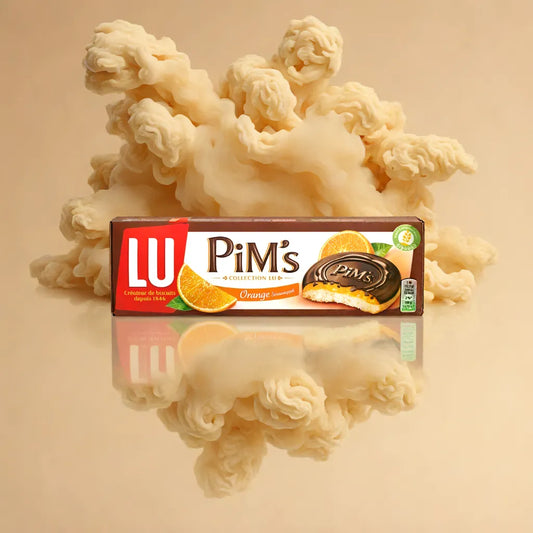 Genovesas con naranja cubiertas de chocolate Pims