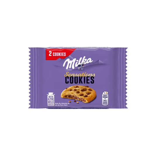 Milka Sensation - Cookies relleno de chocolate y cubiertos de chispas
