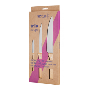 Set de 3 Cuchillos de Cocina Opinel Chef Trio Parallèle – Acero Inoxidable Set de 3 Cuchillos de Cocina Opinel Chef Trio Parallèle – Acero Inoxidable