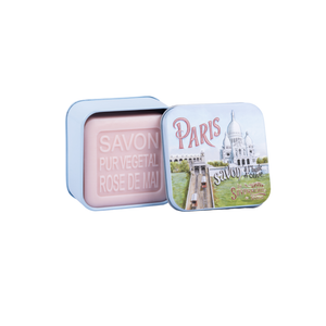 Jabón Savonnerie de Nyons en caja metálica Paris 4 - Sacré Coeur Jabón Savonnerie de Nyons en caja metálica Paris 4 - Sacré Coeur