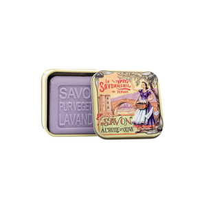 Jabón Savonnerie de Nyons en caja metálica Provenza - Puente Jabón Savonnerie de Nyons en caja metálica Provenza - Puente