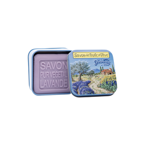 Jabón Savonnerie de Nyons en caja metálica Provenza - Casita Jabón Savonnerie de Nyons en caja metálica Provenza - Casita