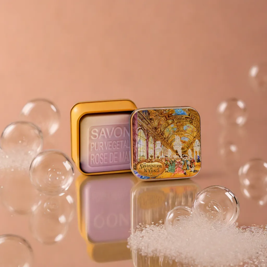 Jabón Savonnerie de Nyons en caja metálica Versailles - Galerie des Glaces
