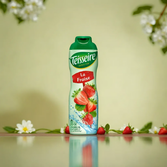 Combo: Jarabe de fresa Teisseire y galletas Petit Écolier