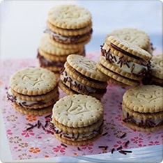 Whoopies de chocolate blanco con Prince