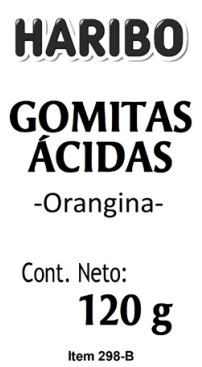 Gomitas Haribo Orangina Pik