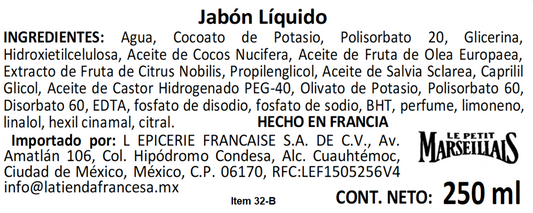 Jabón líquido antibacterial en recarga Le Petit Marseillais