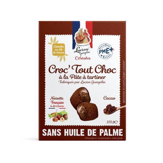 Cereales Lucien Georgelin  de chocolate rellenos de chocolate con avellanas