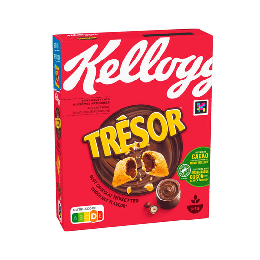 Cereales rellenos de chocolate con avellanas Trésor