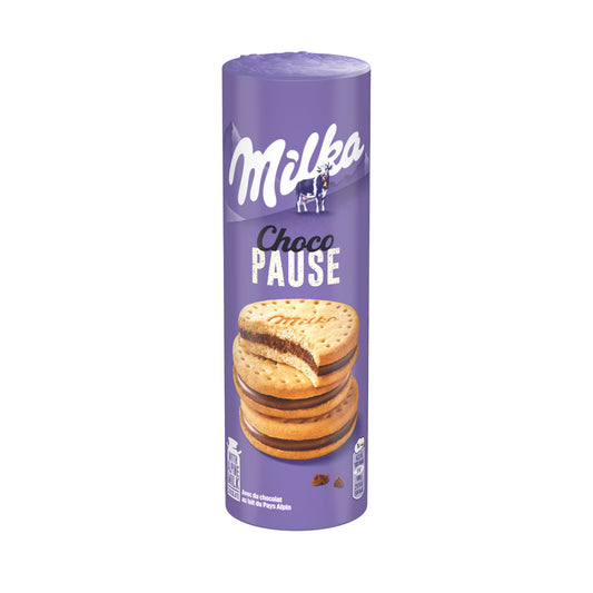 Galletas Milka Choco Pause rellenas de chocolate (cons. pref. 31/10/2024)