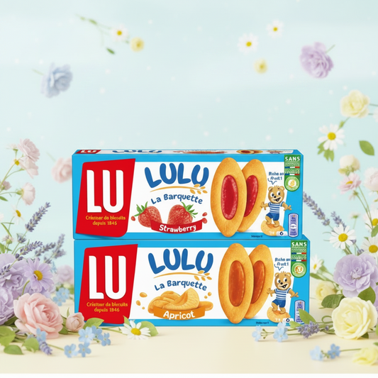 Combo: 2 barquillos Lulu fresa y chabacano (cons. pref. 28/05/2026)