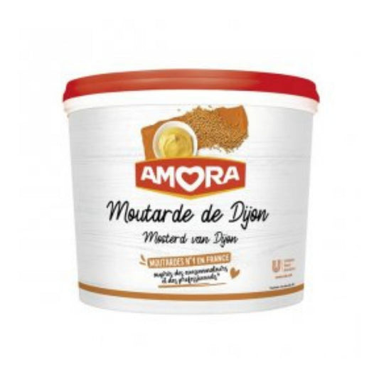 Mostaza fuerte de Dijon Amora en cubeta 5kg