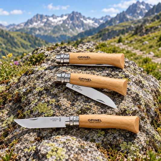 Navaja Opinel Nº 08 Inox – Cuchillo Plegable de Acero Inoxidable y Madera