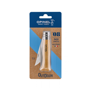 Navaja Opinel Nº 08 Inox – Cuchillo Plegable de Acero Inoxidable y Madera
