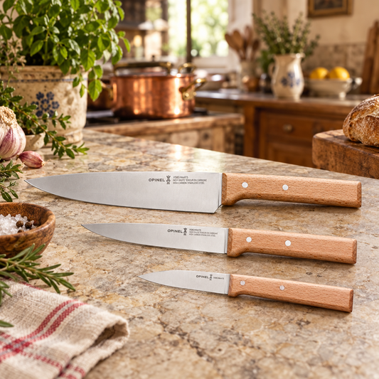 Set de 3 Cuchillos de Cocina Opinel Chef Trio Parallèle – Acero Inoxidable
