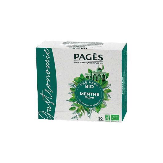Té verde con menta Pagès (50 sobres)