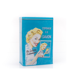 Jabón para ropa Savonnerie de Nyons rallado en caja metálica