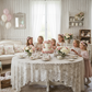 FETE D ANNIVERSAIRE AVEC DES ENFANTS DANS UNE MAISON STYLE SHABY CHIC