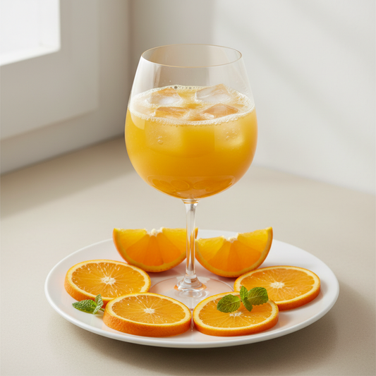 Jugo de naranja con gas Orangina