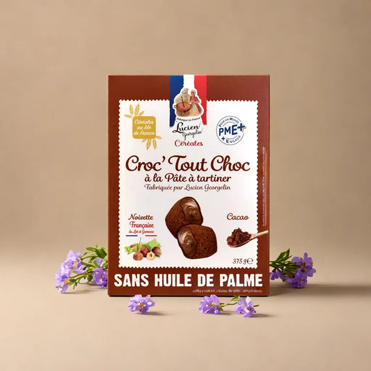 Cereales Lucien Georgelin  de chocolate rellenos de chocolate con avellanas